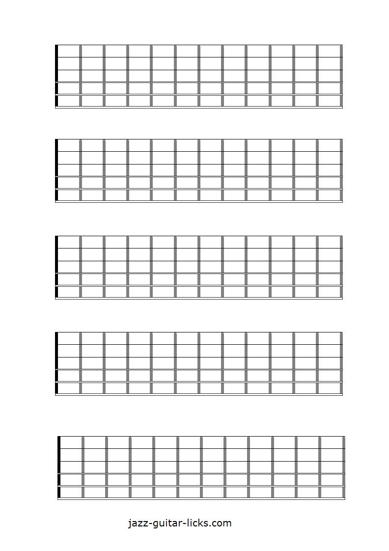 guitar fretboard template